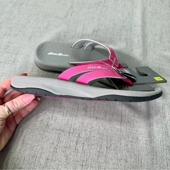 Eddie Bauer Pink Sandals Break Point Flip Flops 7 8 9 10 NWT - Picture 14 of 15